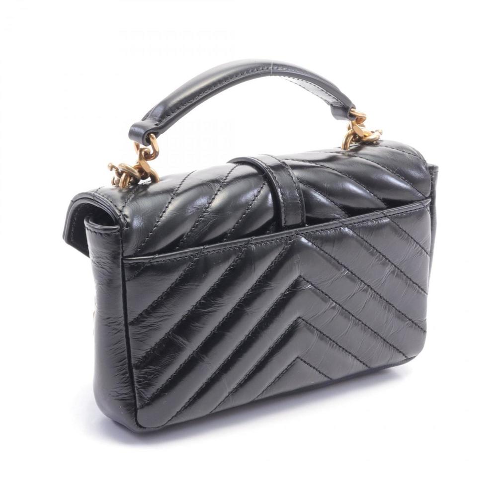 SAINT LAURENT Paris College Handbag Black Leather 779430DZH071000 - Picture 3 of 6